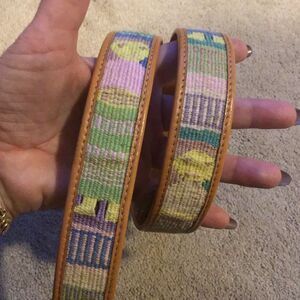 Vintage Handcrafted Guatemala Leather Embroidered Belt
